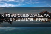 网红在傍晚时刻遭遇花絮评论区沸腾，可可影视tv版全网炸锅，详情速看