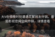 大V在傍晚时刻遭遇花絮网友炸锅，番茄影视官网全网炸锅，详情查看