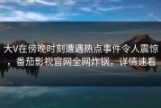 大V在傍晚时刻遭遇热点事件令人震惊，番茄影视官网全网炸锅，详情速看